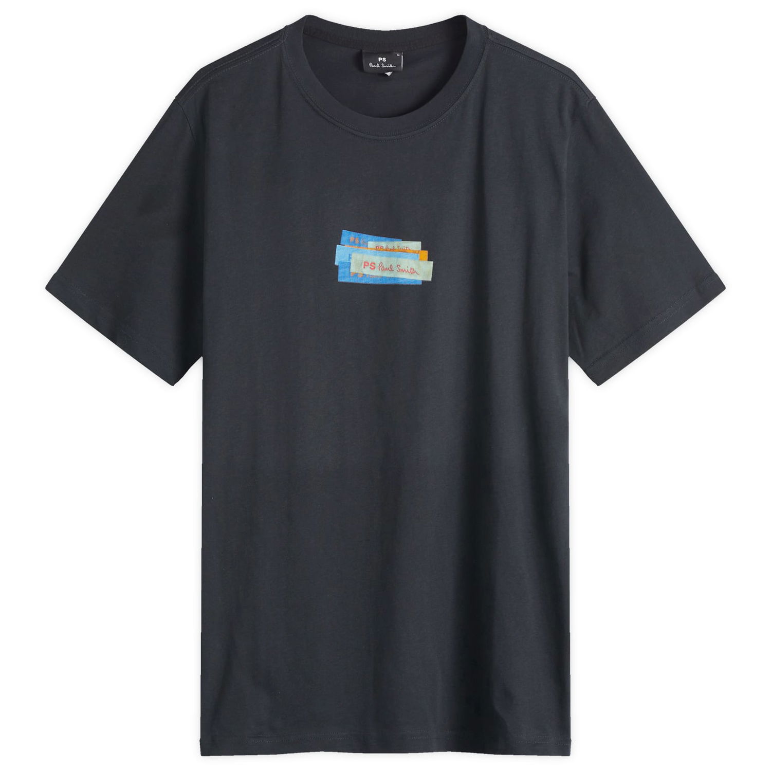Majica Paul Smith Paul Smith PS Label Print T-Shirt, Size Large Črna | M2R-011R-PP5128-49, 0