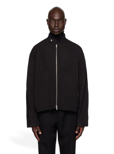Jakna Jil Sander Zip Biker Jacket Črna | J21BN0127 J65141