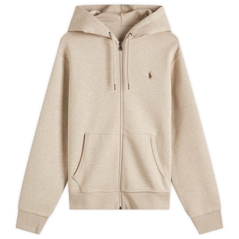 Pulover Polo by Ralph Lauren Ralph Lauren Double Knit Zip Hoodie, Size Large Bež | 710881517049