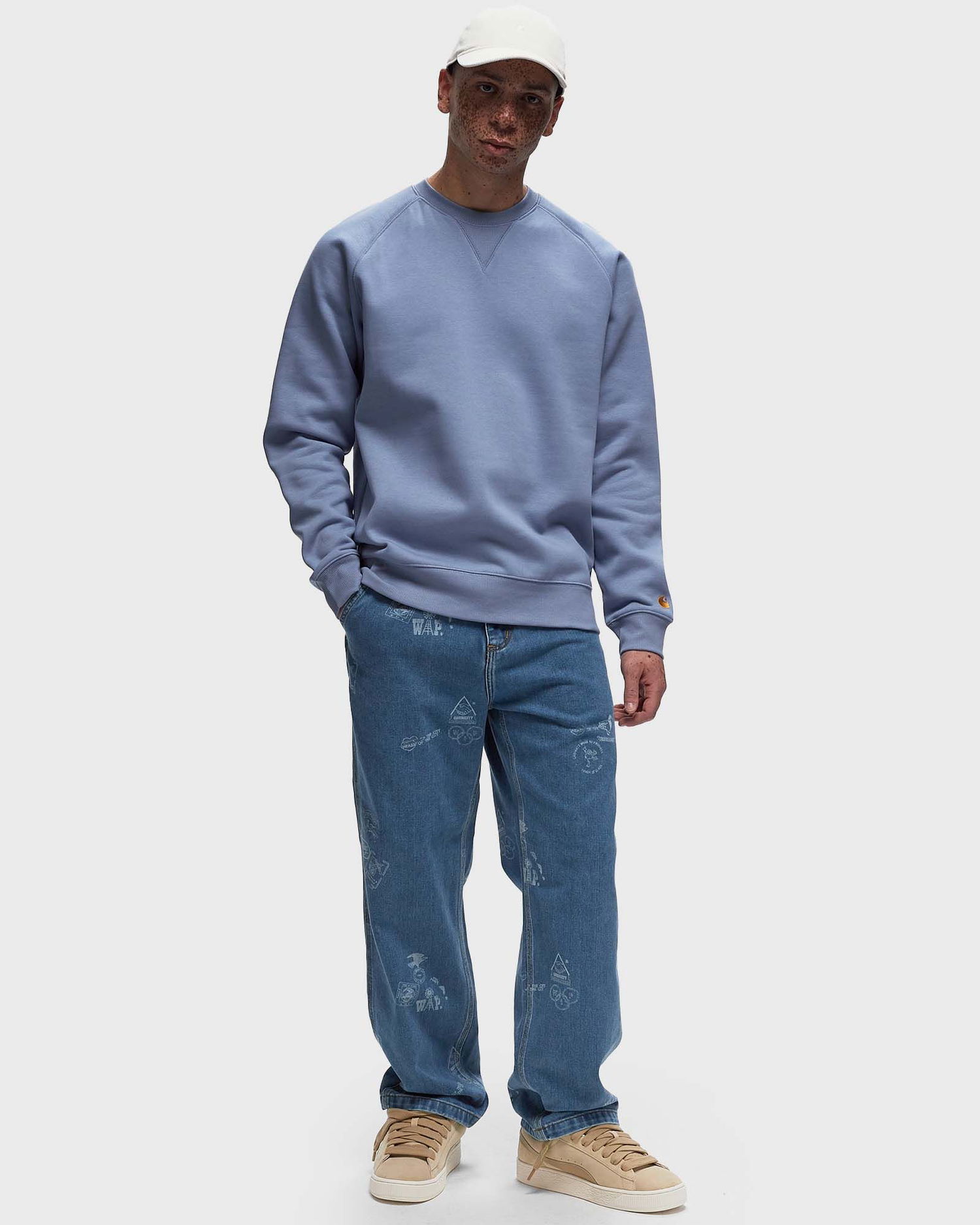 Pulover Carhartt WIP Chase Sweat Modra | I033660-29X.XX, 1