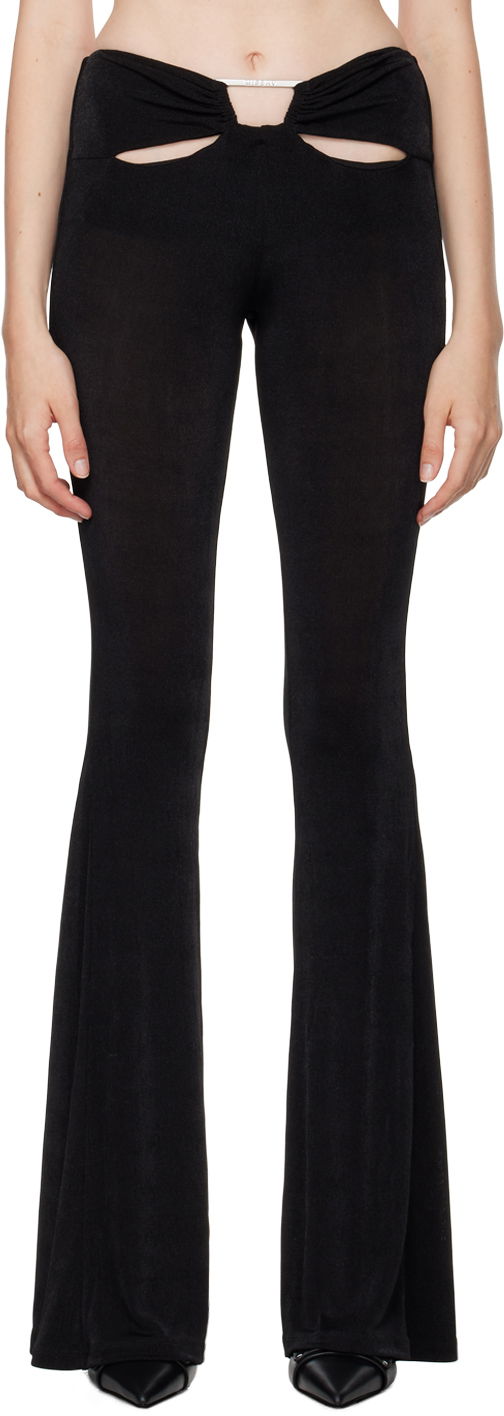 Hlače MISBHV Cutout Flared Trousers Črna | 241W309, 0