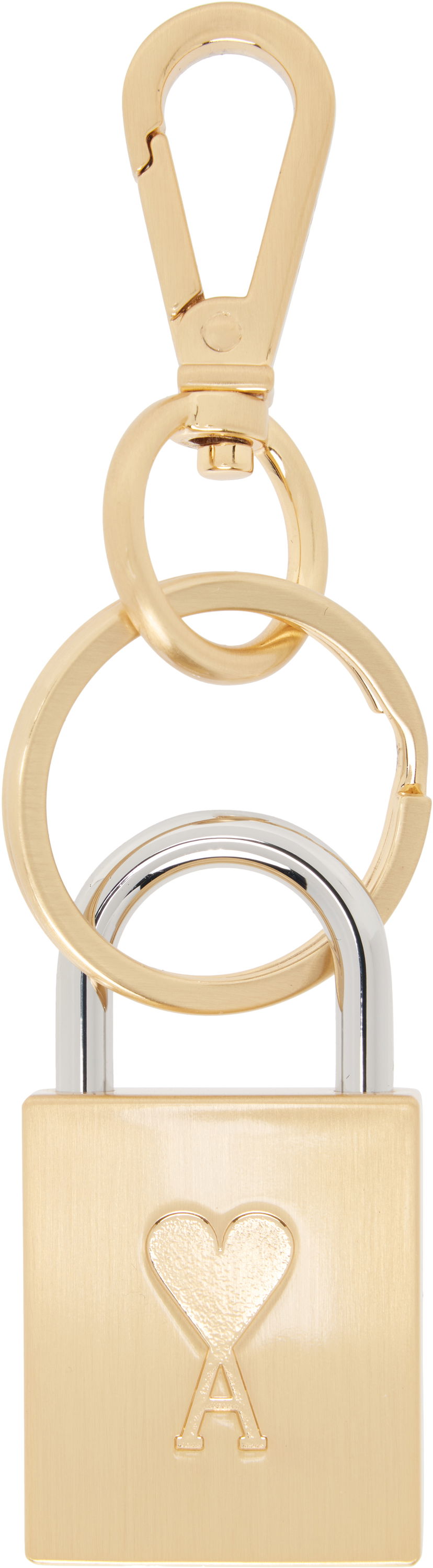 Obeski za ključe AMI AMI Paris De Coeur Padlock Keychain Kovinski | UKR912.369