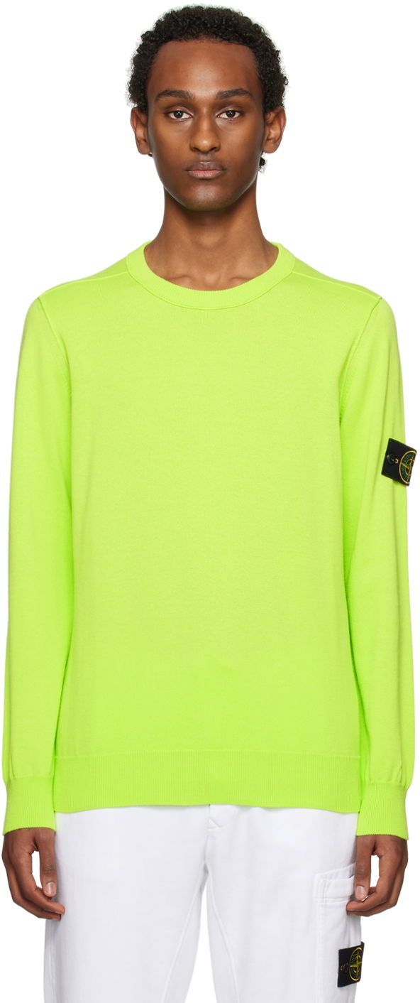 Pleteni pulover Stone Island Patch Sweater Zelena | 8015540B2