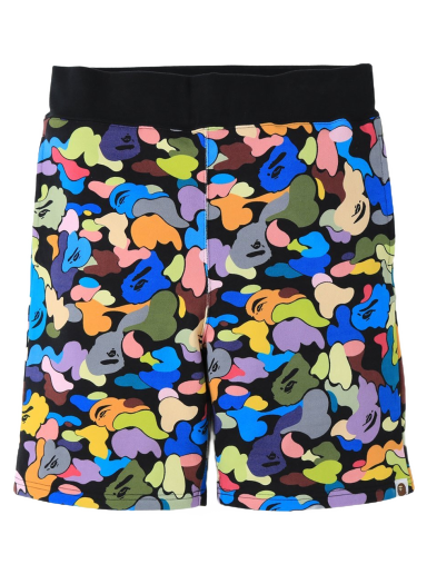 Kratke hlače BAPE Multi Camo Sweat Shorts Črna | 1G80-153-009