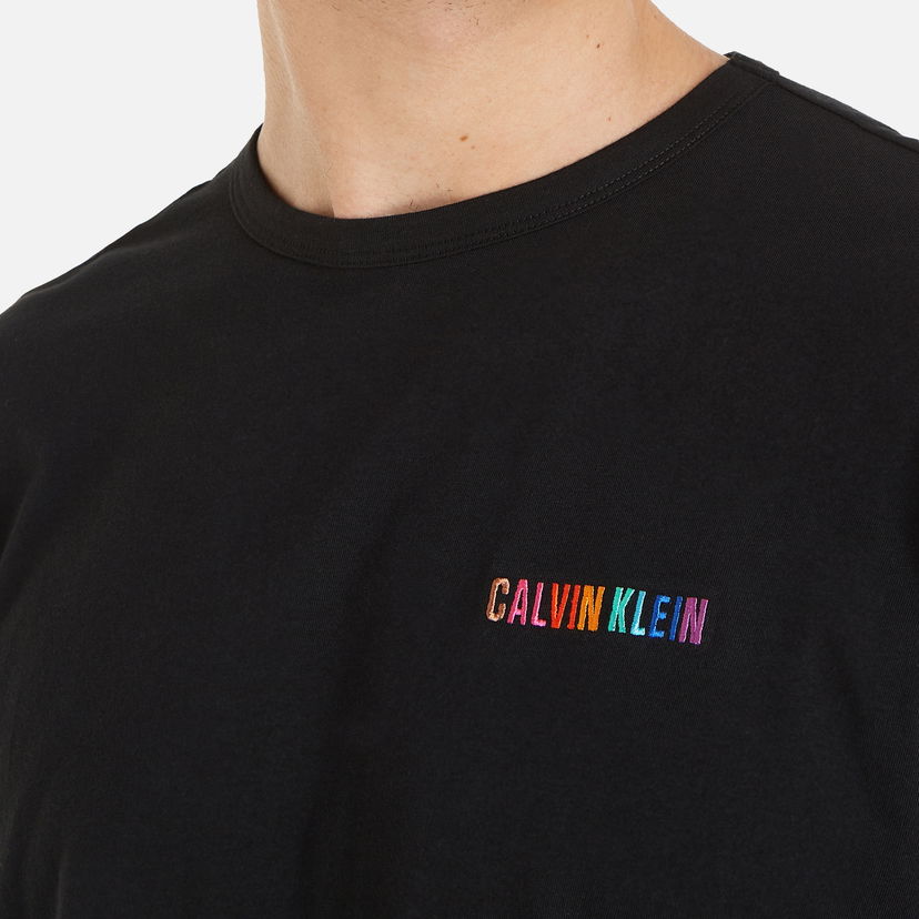 Majica CALVIN KLEIN Pride Organic Cotton Črna | 000NM2631EUB1
