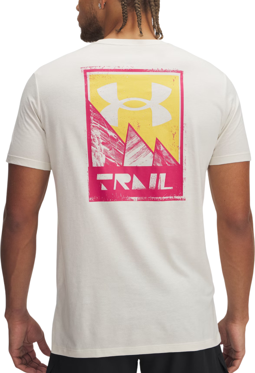 Majica Under Armour UA Trail Run Graphic Tee Bela | 1389812-279, 1