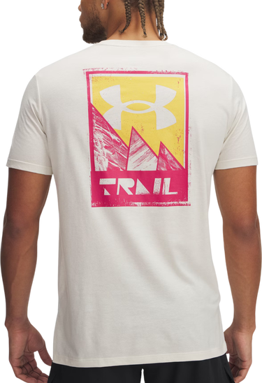 Majica Under Armour UA Trail Run Graphic Tee Bela | 1389812-279, 1