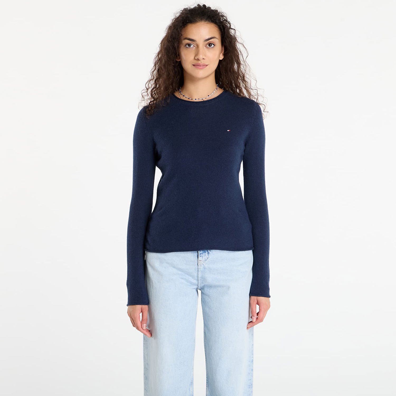 Pleteni pulover Tommy Hilfiger Tommy Hilfiger Soft Wool Long Sleeve Sweater Mornarica | WW0WW40264 C1G, 0