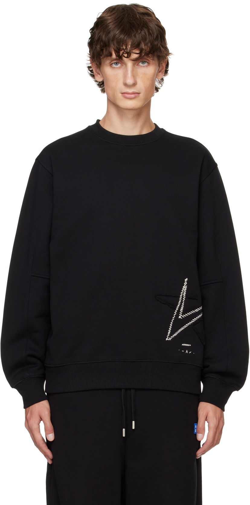 Pulover ADER ERROR Stad Product. 42 Sweatshirt Črna | BN01FWSW0103BK