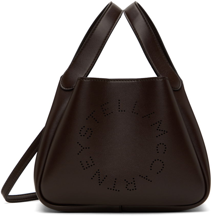 Tote bag Stella McCartney Stella McCartney Logo Crossbody Double Handle Bag Rjava | 7B0081W8542