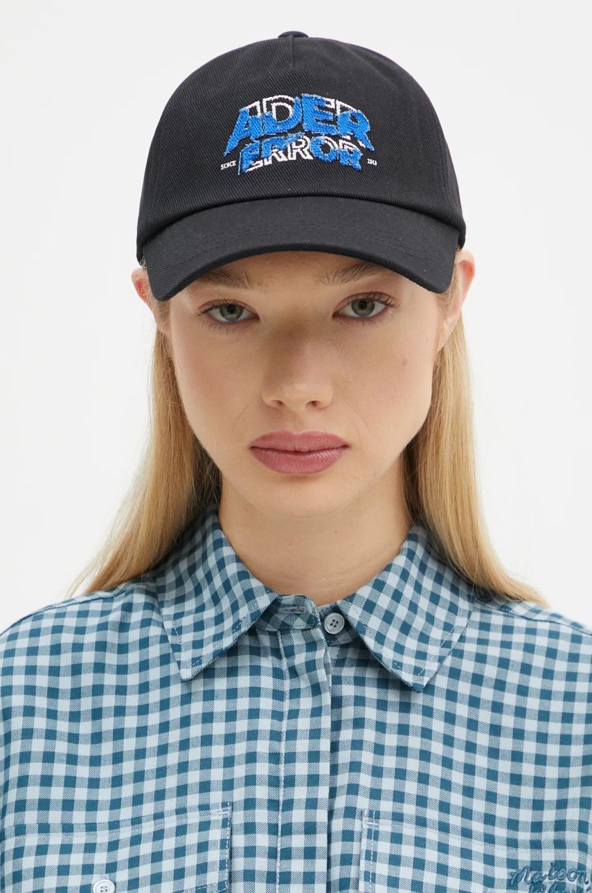 Kapa ADER ERROR Black Baseball Cap with Applique Črna | BN26FYHW0201BK, 1