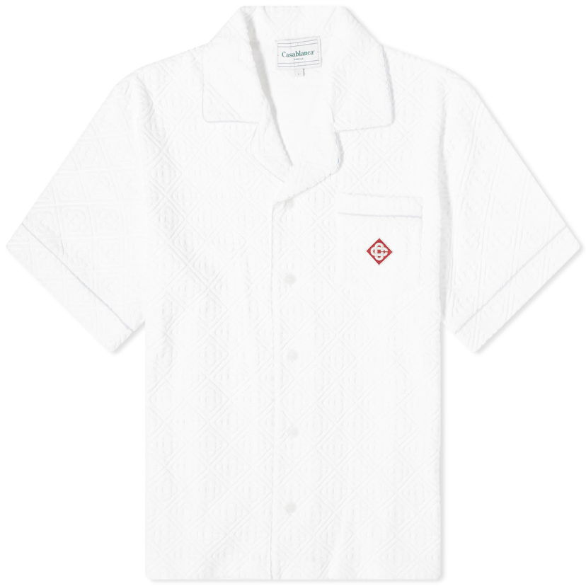Srajce Casablanca Monogram Towelling Shirt Bela | MPS24-SH-085-01