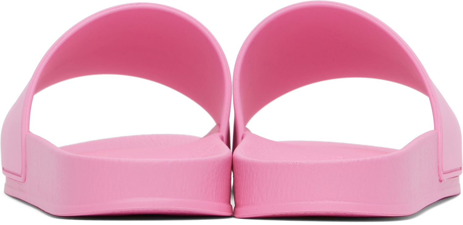 Superge in čevlji Palm Angels Logo Pool Slides Roza | PWIC013C99MAT0016868, 1