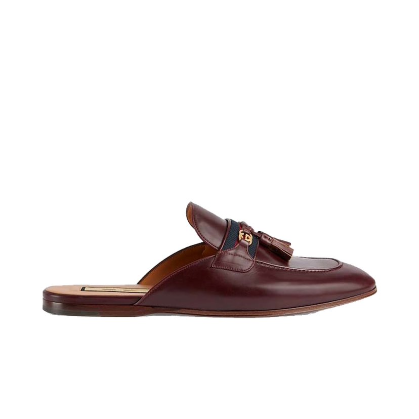Superge in čevlji Gucci Interlocking G Web Slippers Bordeaux Bordo | 655580 1W610 6060