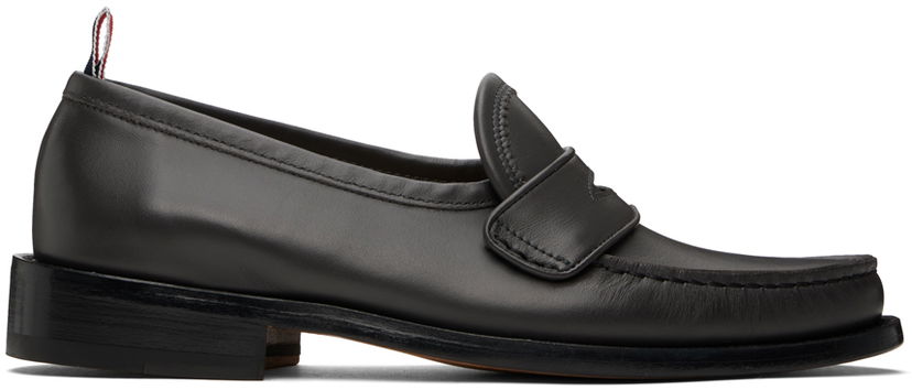 Oblačila Thom Browne Thom Browne Pleated Varsity Loafers Črna | MFL106A-L0081