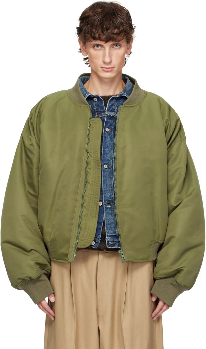 Bomber jakna HED MAYNER Bomber Jacket Zelena | HMMZ10014A-HZ076B