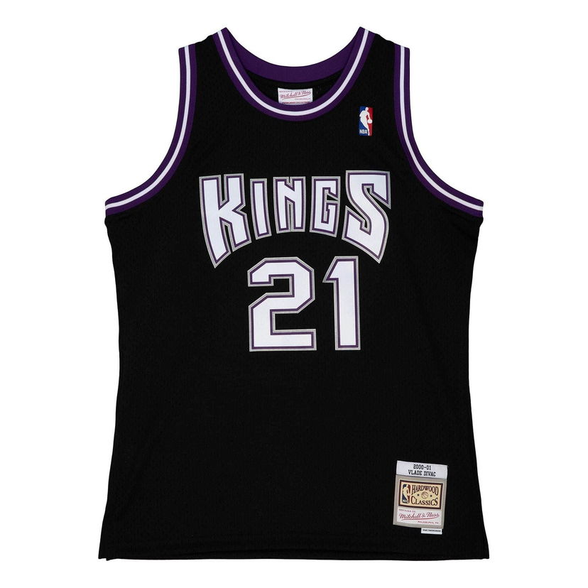 Dres Mitchell & Ness NBA Sacramento Kings 2000-01 Vlade Divac 21 Swingman Jersey Črna | SMJYCP19217-SKIBLCK00VDI