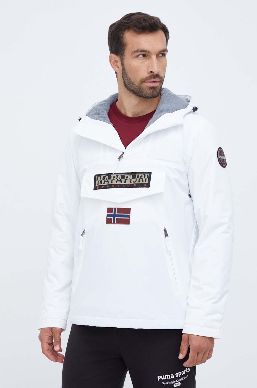 Vetrovka Napapijri Overhead Anorak Jacket Bela | NP0A4GMD0021, 0