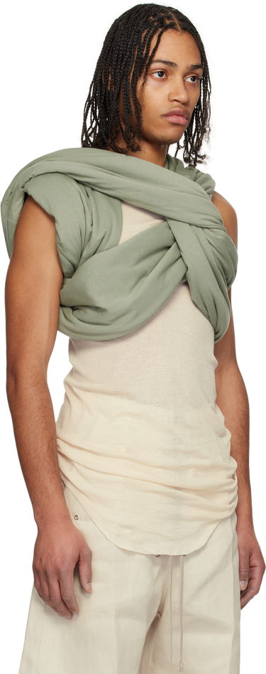 Majica brez rokavov Rick Owens Rick Owens Hollywood Triple Donut Top Bež | RU01E5432 JA, 1