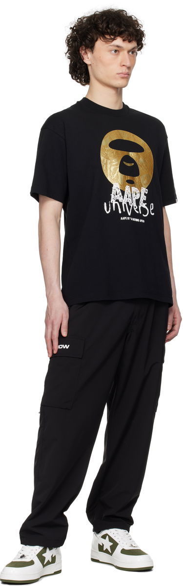 Majica AAPE by A Bathing Ape AAPE by A Bathing Ape Universe Logo T-Shirt Črna | AAPTEM1648XXNBKX, 3