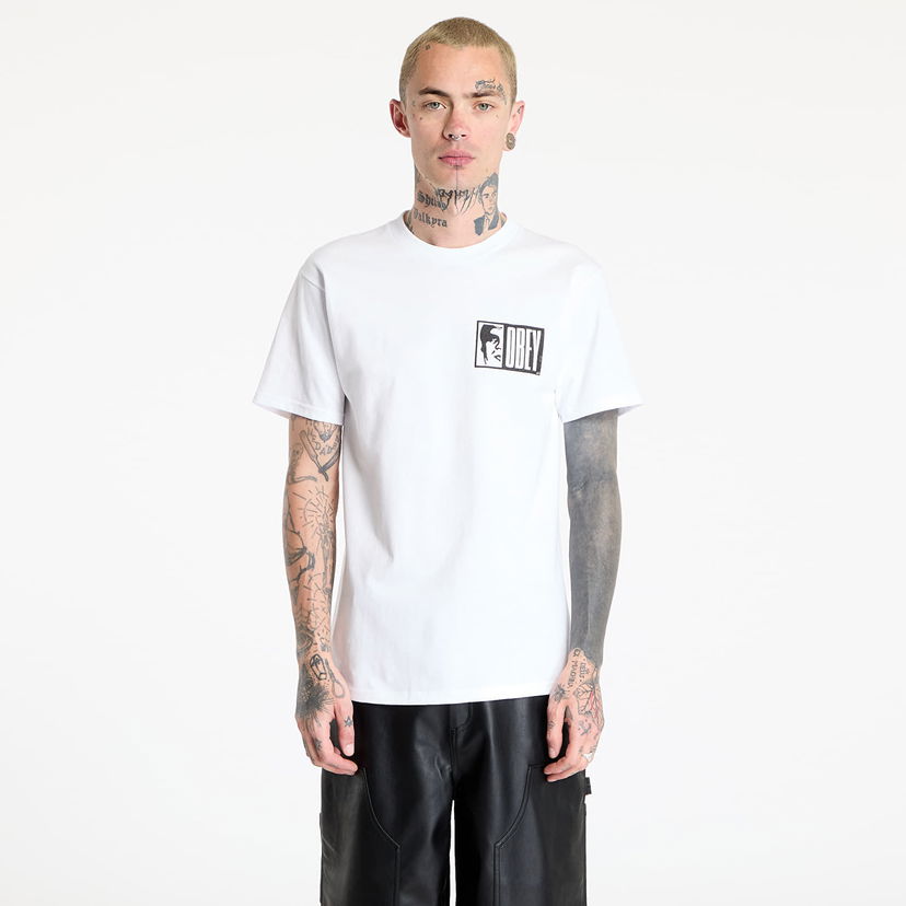 Majica OBEY OBEY Half Icon T-Shirt Bela | 165264117