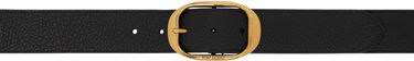 Pasovi Tom Ford Tom Ford Oval Buckle Leather Belt Črna | TB279-LCL242X, 0
