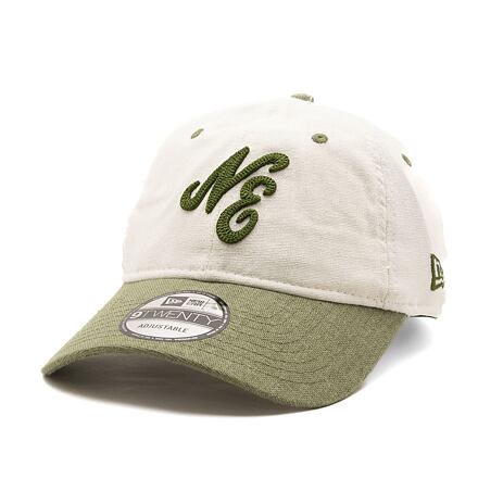 Kapa New Era 9TWENTY Linen Script - White / Olive Zelena | 60503545, 0