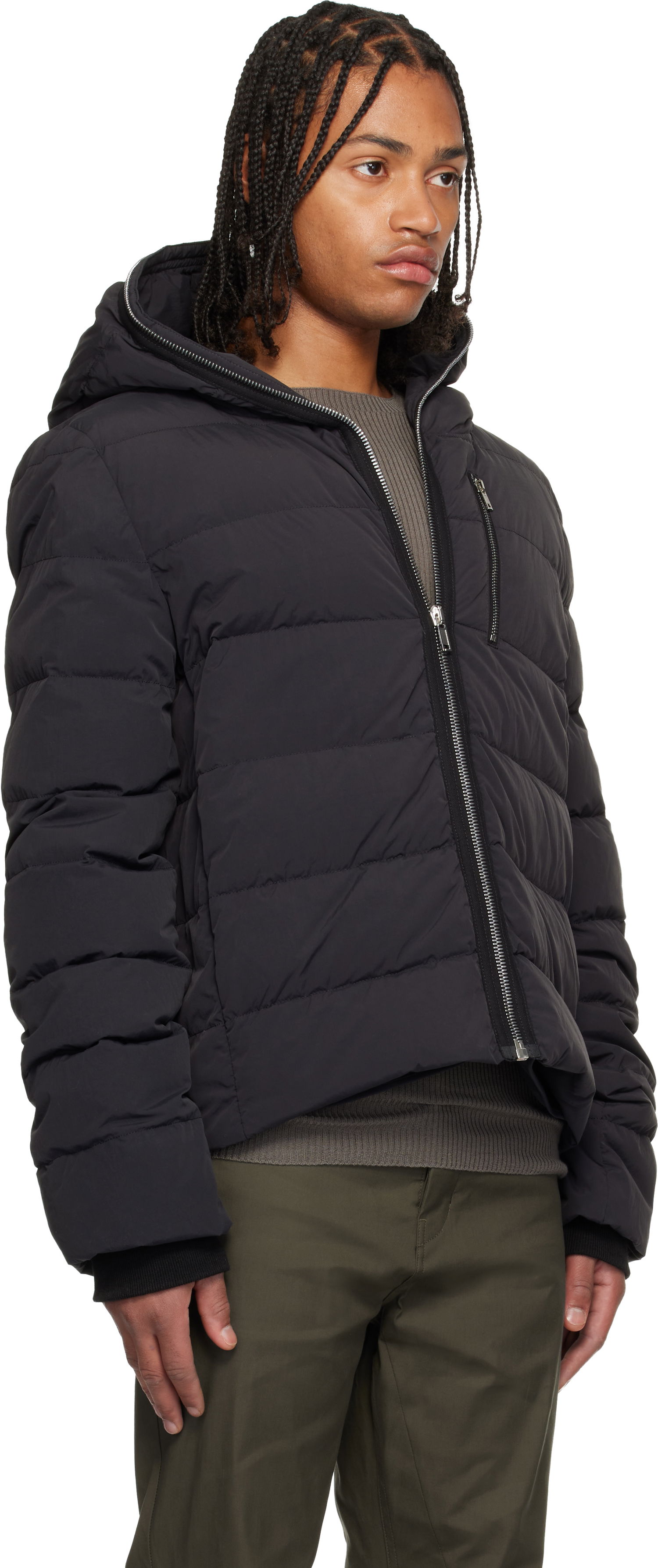 Puhovka Rick Owens Concordians Quilted Down Jacket Črna | RU02E1722 MTD1, 1