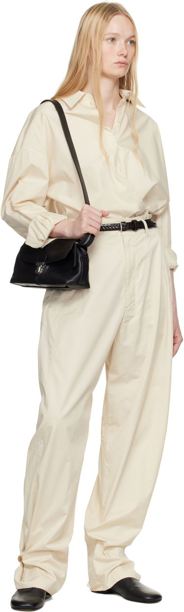 Hlače LEMAIRE Lemaire Soft Volume Trousers Bež | PA1182 LF1207, 4