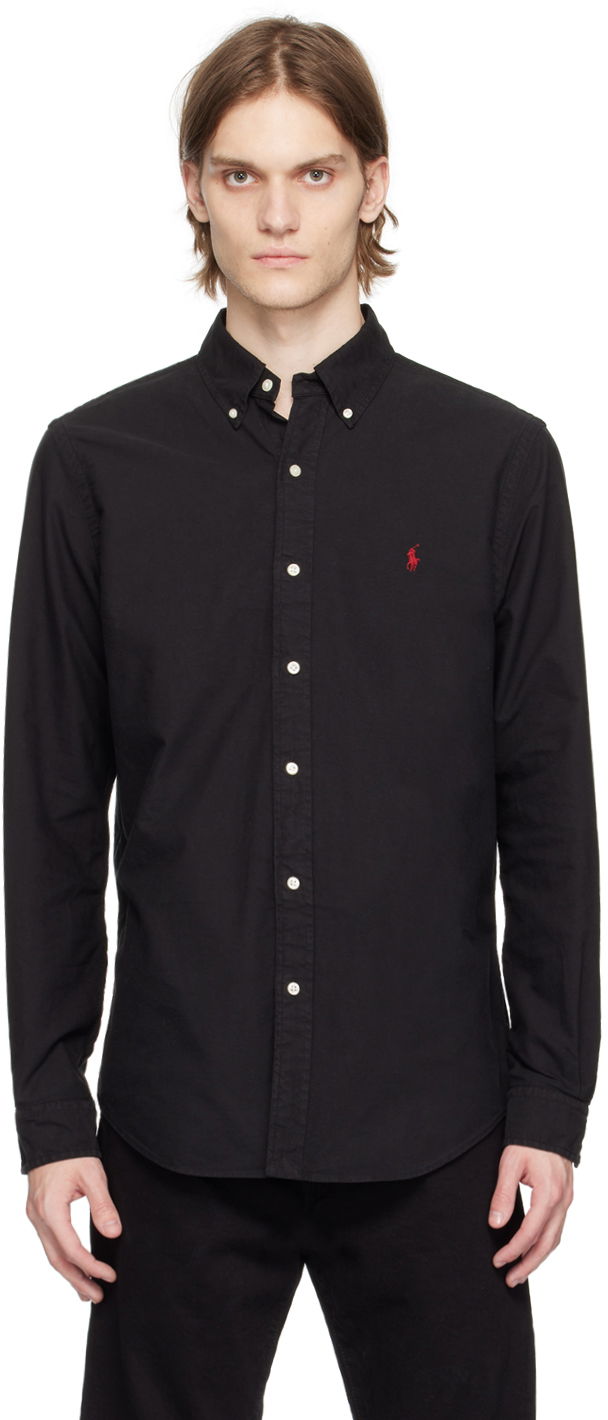 Srajce Polo by Ralph Lauren Ralph Lauren Garment-Dyed Oxford Shirt Črna | 710716303002