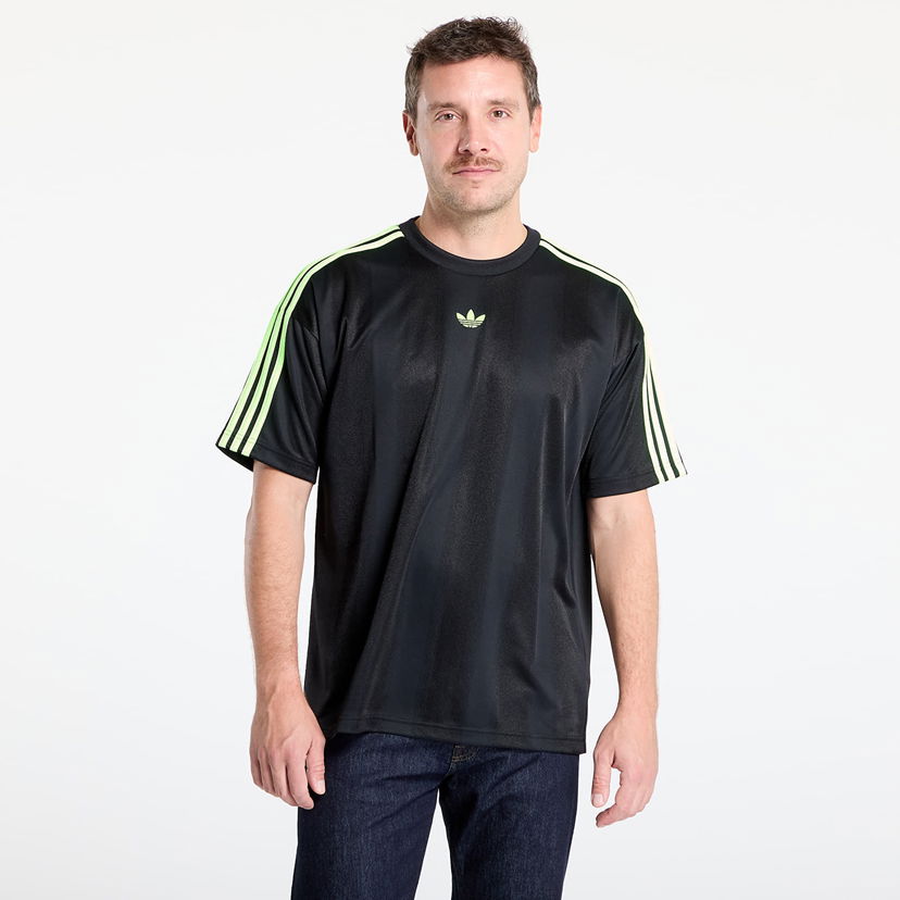 Majica adidas Originals Adicolor Jacquard Jersey T-Shirt Črna | JW5878