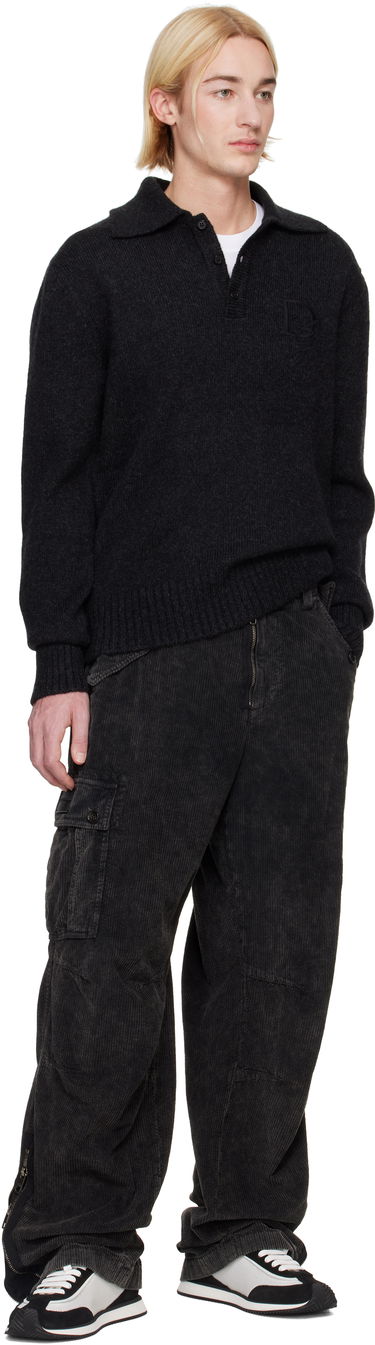 Cargo hlače Dolce & Gabbana Re-Edition Garment Dyed Cargo Pants Črna | GP0B9TG8LI1, 3