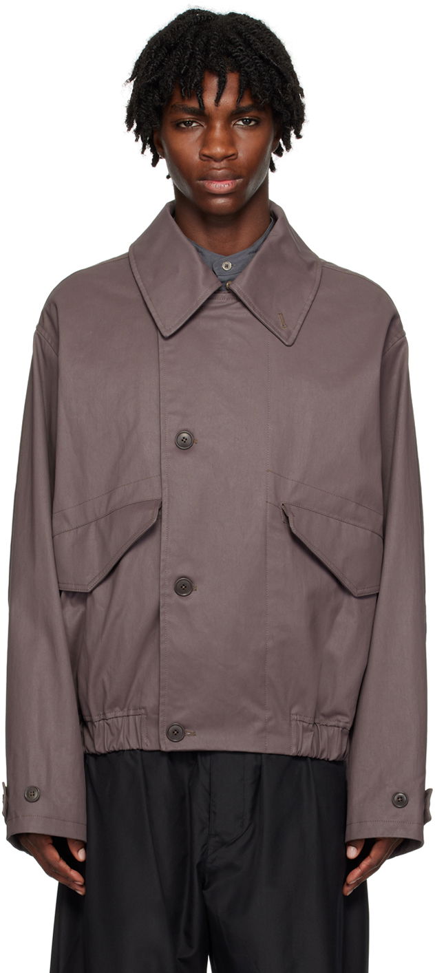 Bomber jakna LEMAIRE Boxy Button-Up Jacket Siva | OW1019 LF1133, 0