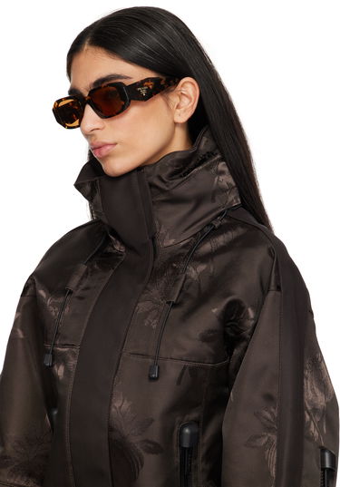 Sončna očala Prada Rounded Rectangle Acetate Sunglasses Rjava | 0PR 17WSF 8056597753647, 3