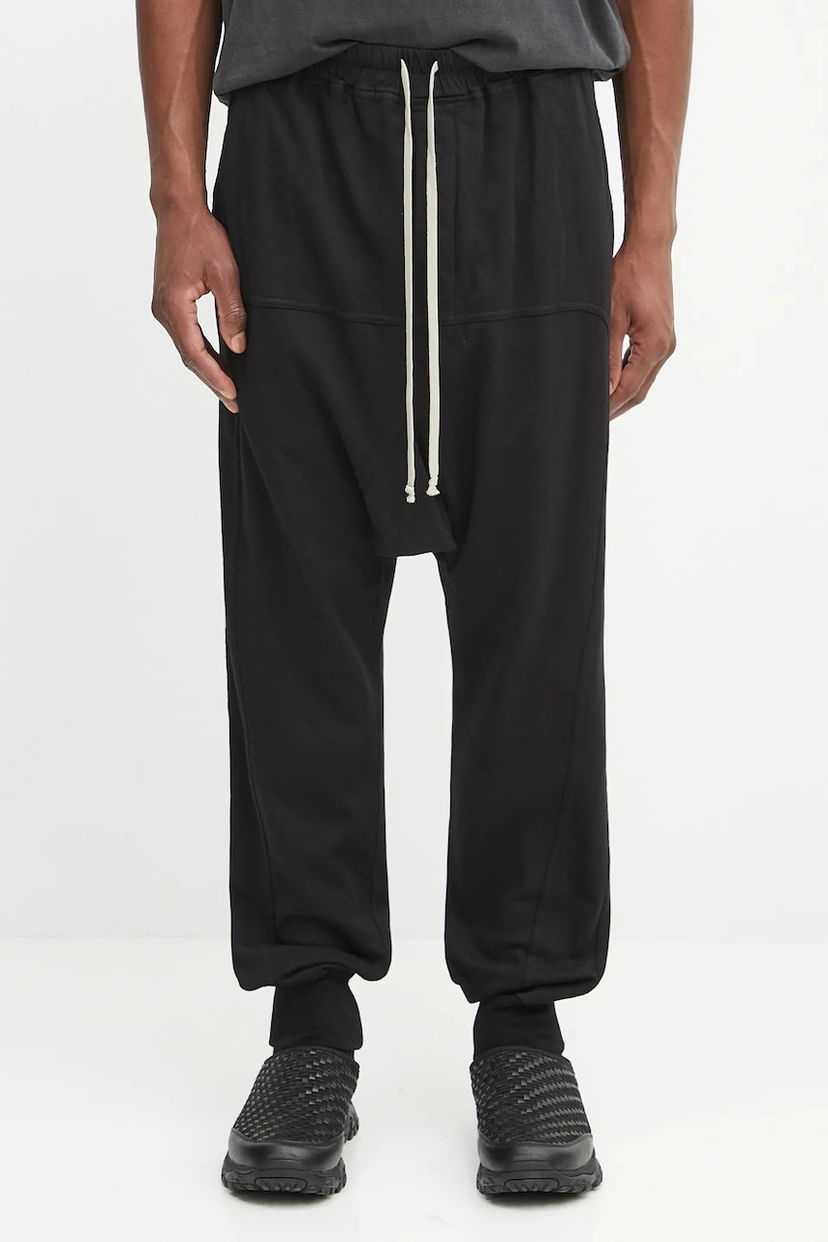 Trenirka Rick Owens Rick Owens DRKSHDW Prisoner Drawstring Sweatpants Črna | DU02E7395.RIG