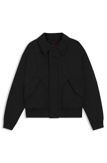 Bomber jakna BOSS Water-Repellent Padded Jacket Črna | 50546200