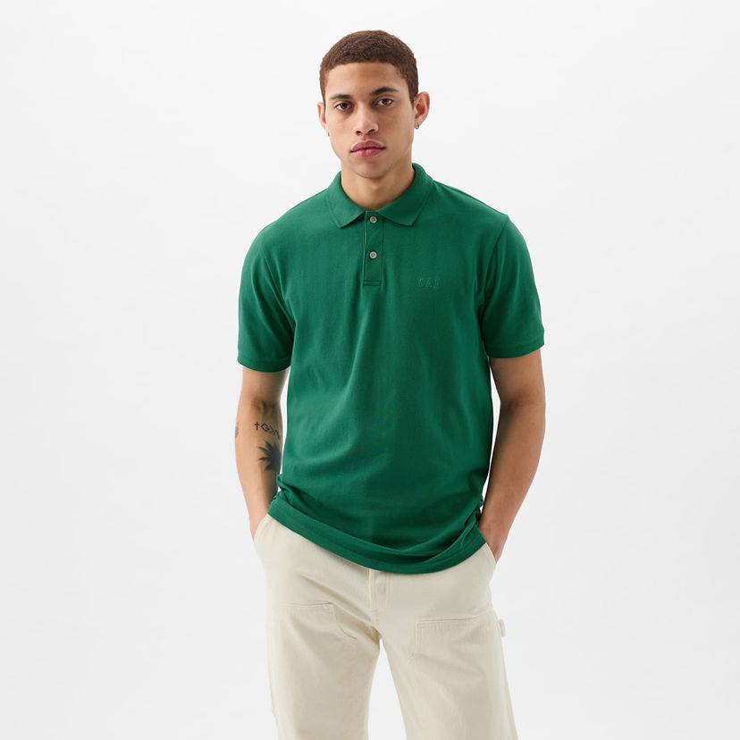 Majica GAP Logo Pique Polo Irish Clover Zelena | 586306-16