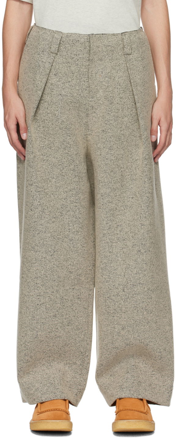 Hlače ADER ERROR Faded Wide Leg Trousers Siva | BMADFWBT0105GR, 0