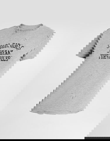 Majica Dolce & Gabbana Dolce & Gabbana Jersey T-Shirt with "Cool Girls Break the Rules" Print Siva | F8V89TGDDGHS9000, 0