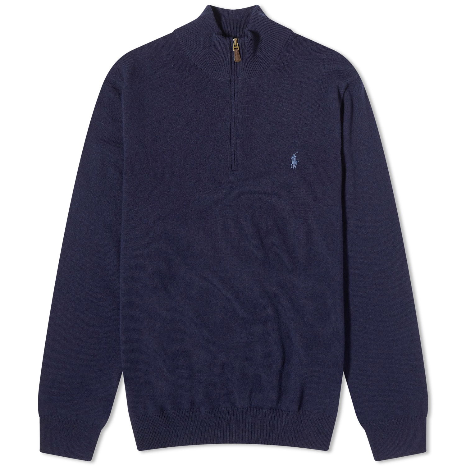 Pulover Polo by Ralph Lauren Polo Ralph Lauren  Lambswool Half Zip Knit Hunter Mornarica | 710876756001, 0