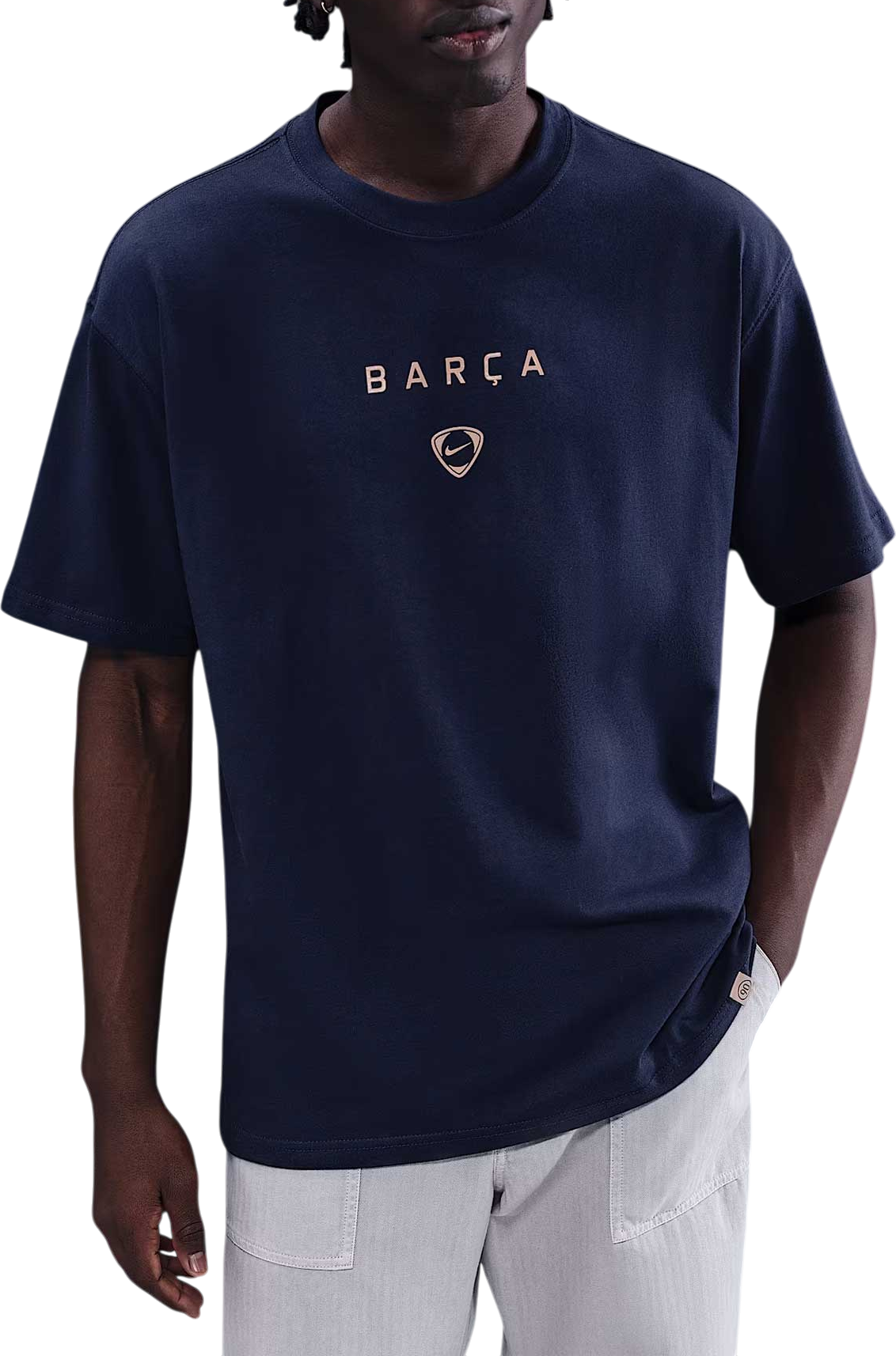 Majica Nike Total 90 FC Barcelona Wordmark Soccer T-Shirt Mornarica | ib7294-410, 0