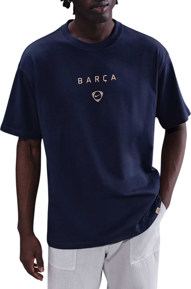 Majica Nike Total 90 FC Barcelona Wordmark Soccer T-Shirt Mornarica | ib7294-410, 0