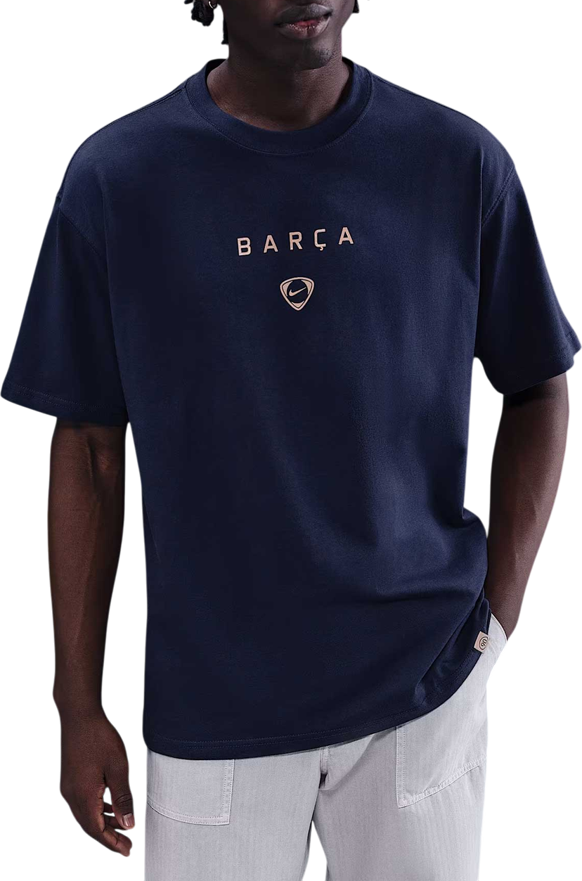 Majica Nike Total 90 FC Barcelona Wordmark Soccer T-Shirt Mornarica | ib7294-410