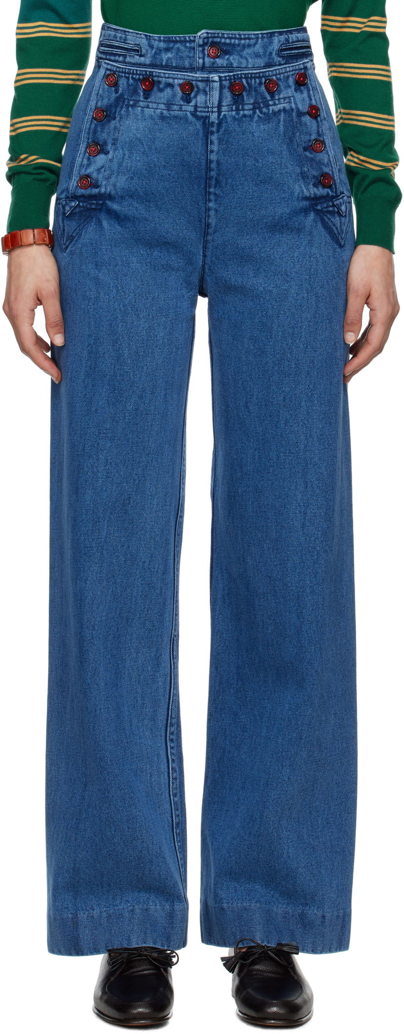 Kavbojke Bode Bode Sailor Jeans Modra | WRS25BT056