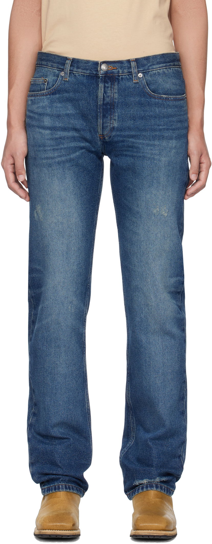 Kavbojke A.P.C. New Standard Jeans Modra | COHFC-M09001