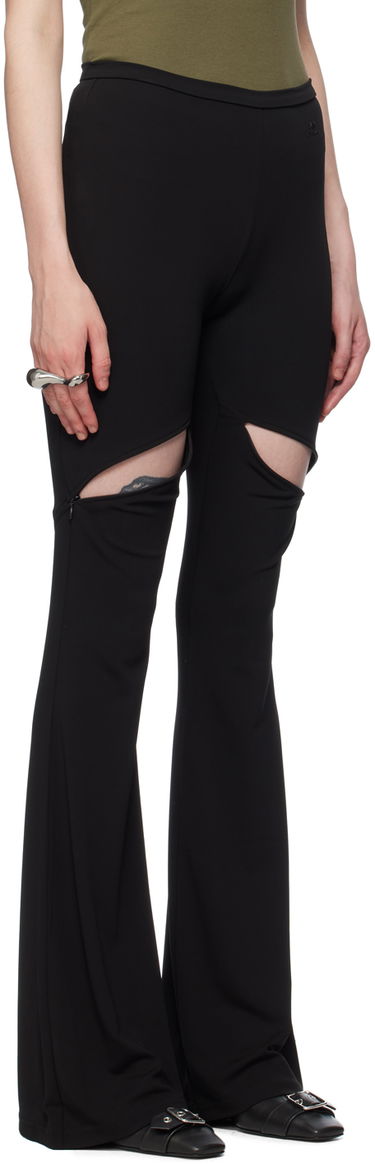 Pajkice Courrèges Cutout Flare Trousers Črna | 224JPA232JS0066, 1