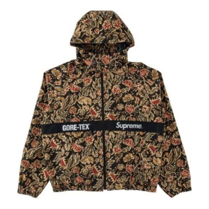 Vetrovka Supreme Floral Print Hooded Jacket Črna | SP-FW18J82-BK