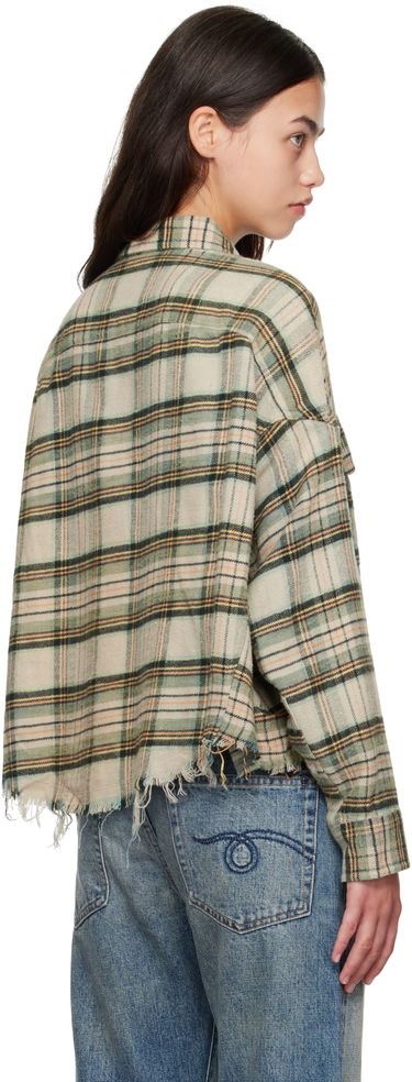Srajce R13 R13 Cropped Plaid Shirt Zelena | R13W7298-R558B, 2