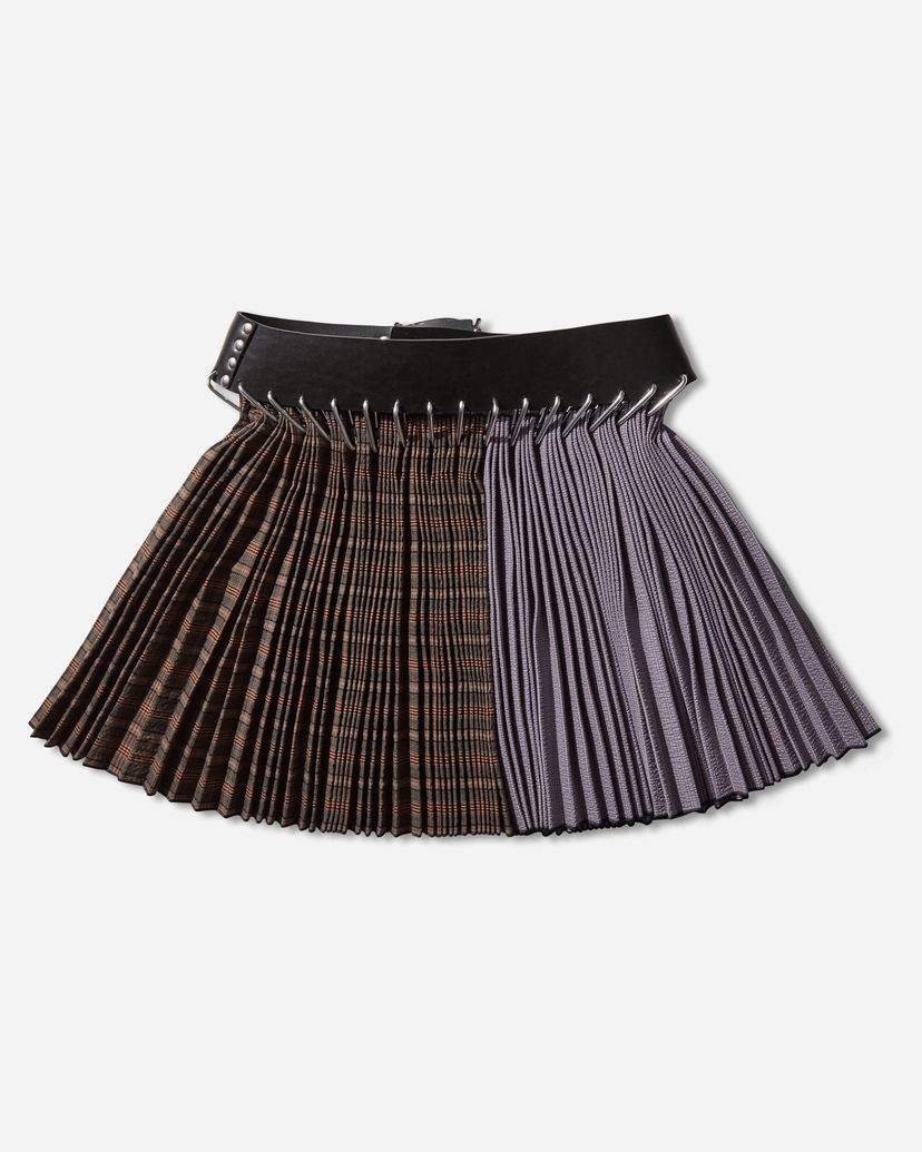 Krila Chopova Lowena Cotton Mini Carabiner Skirt Večbarvna | 3343 PRPLBRWN