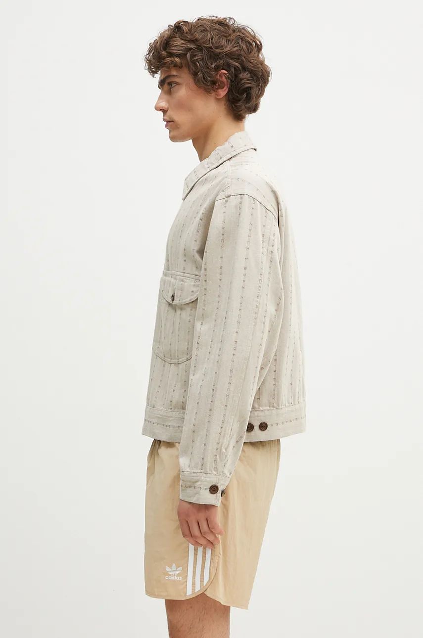 Jakna Human Made Herringbone Zip-Up Work Jacket Bež | HM28JK014, 1